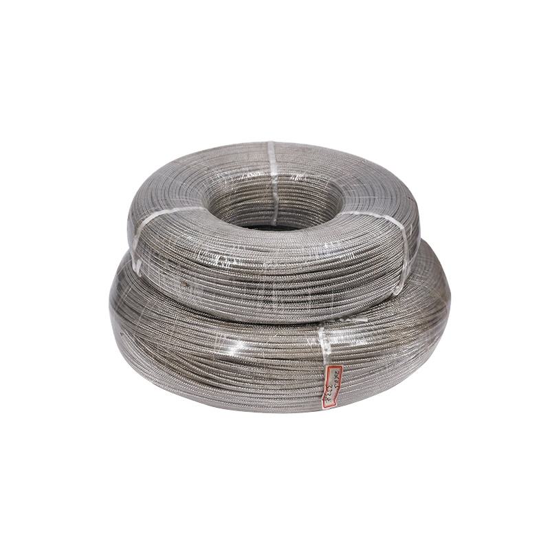 Fio de compensação de termopar trançado de aço inoxidável de alta temperatura de fibra de vidro