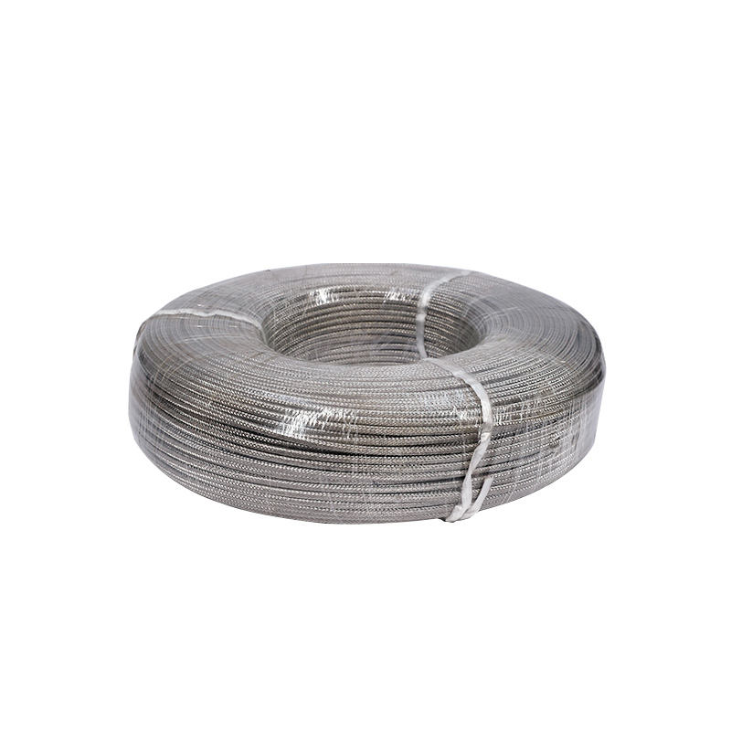 Fio de compensação de termopar trançado de aço inoxidável de alta temperatura de fibra de vidro