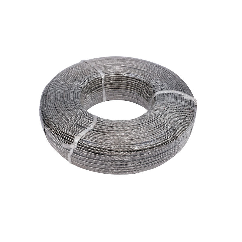 Fio de compensação de termopar trançado de aço inoxidável de alta temperatura de fibra de vidro