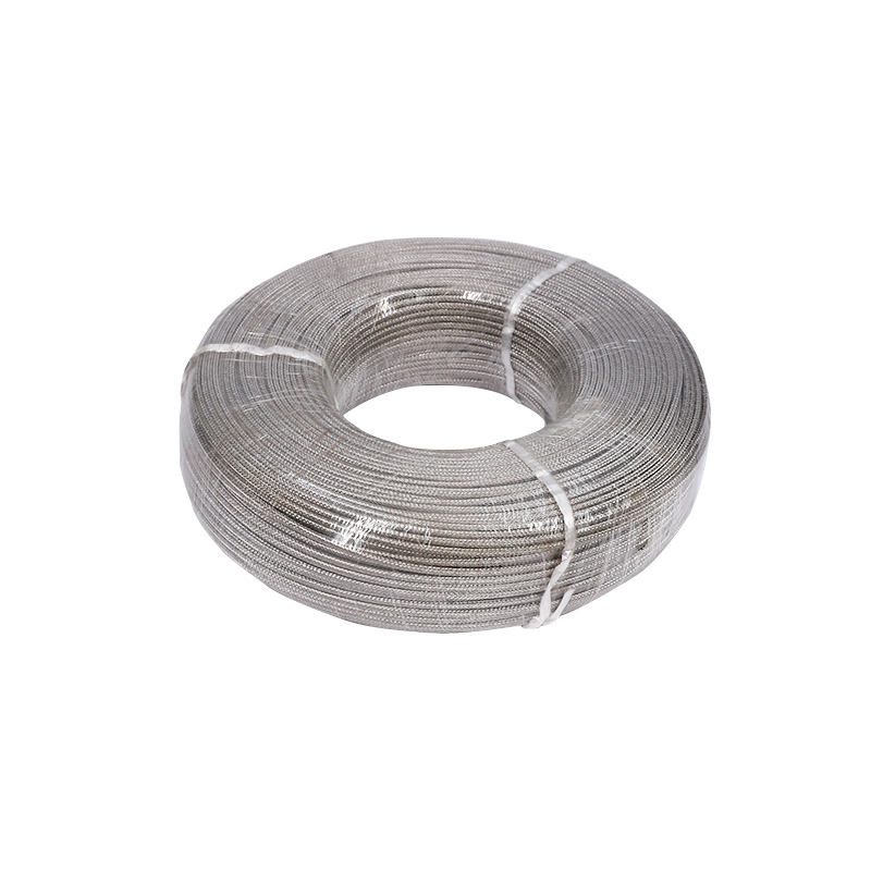 Fio de compensação de termopar trançado de aço inoxidável de alta temperatura de fibra de vidro
