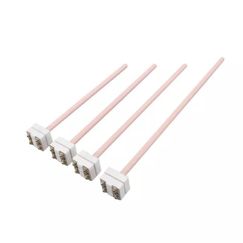 Sonda de sensor de alta temperatura para forno de termopar de platina-ródio tipo S/B/R de 0,2–0,4 mm de diâmetro para metais fundidos