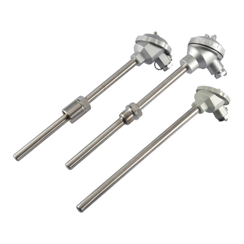Termopar isolado, à prova d'água e resistente ao desgaste, material de aço inoxidável 1800°C Termopar tipo K PT100 Termopar de sonda tipo RTD