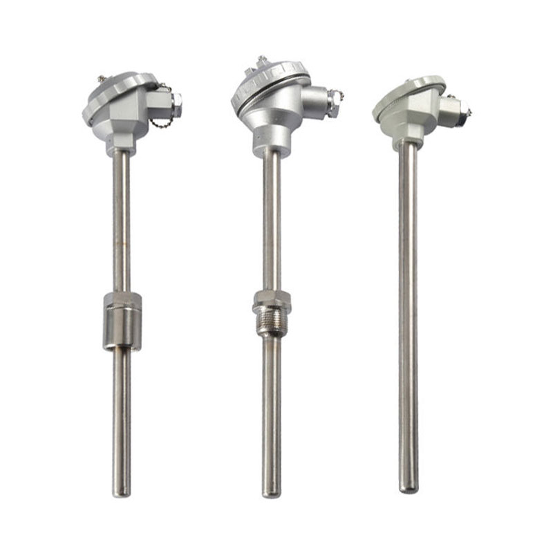 Termopar isolado, à prova d'água e resistente ao desgaste, material de aço inoxidável 1800°C Termopar tipo K PT100 Termopar de sonda tipo RTD