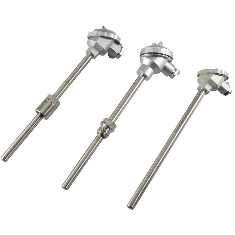 Termopar isolado, à prova d'água e resistente ao desgaste, material de aço inoxidável 1800°C Termopar tipo K PT100 Termopar de sonda tipo RTD
