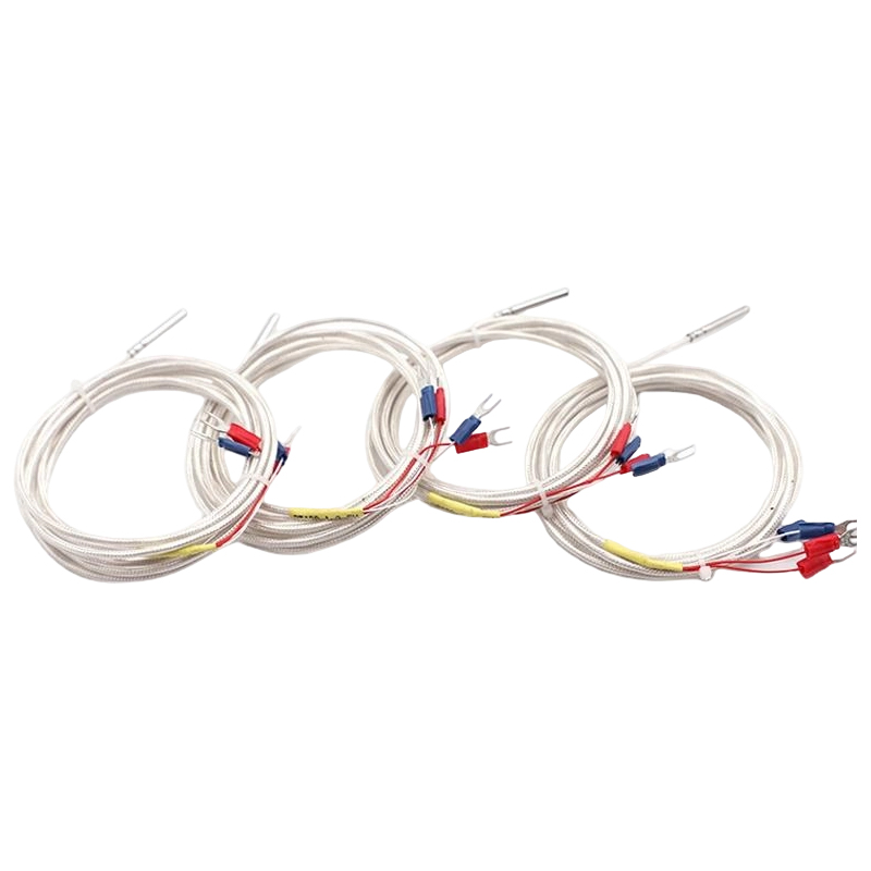 Sensor de temperatura industrial pt100 rtd, termistor de platina de 3 fios, sonda de termopar de 50mm