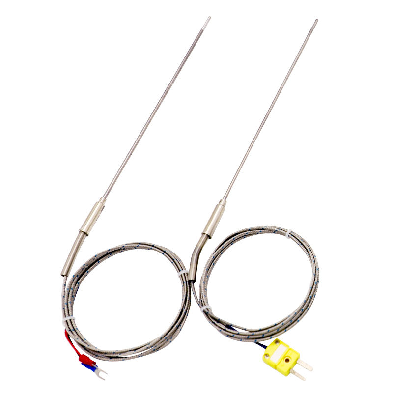 Medição de temperatura industrial, aço inoxidável, alta precisão, sensor de temperatura pt100, monitor de temperatura rtd