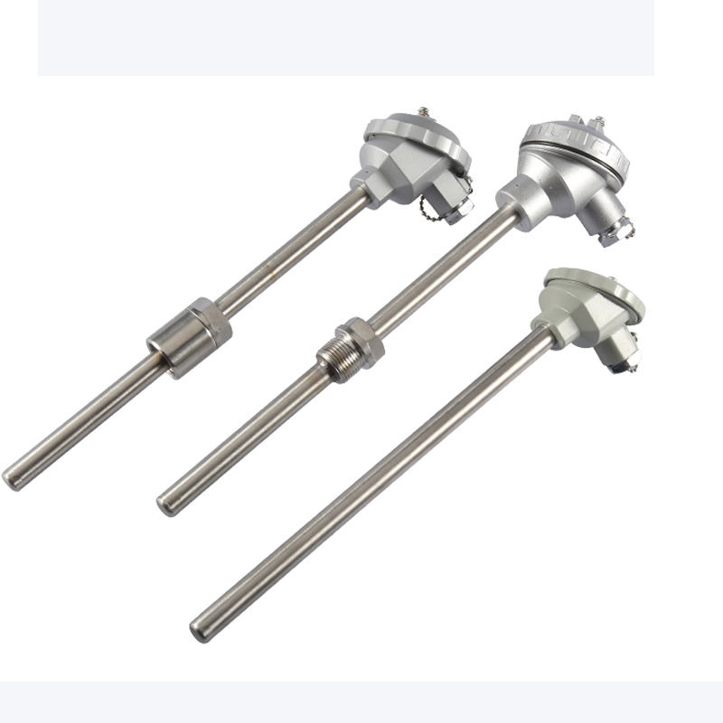 Termopar isolado, à prova d'água e resistente ao desgaste, material de aço inoxidável 1800°C Termopar tipo K PT100 Termopar de sonda tipo RTD