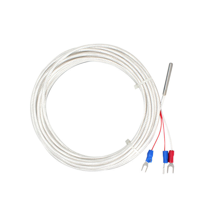 Sonda WZP-035 PT100 Cabo 5 × 35mm 1–20m Termômetro de resistência de platina RTD Sensor de temperatura anticorrosão à prova d'água resistente à corrosão