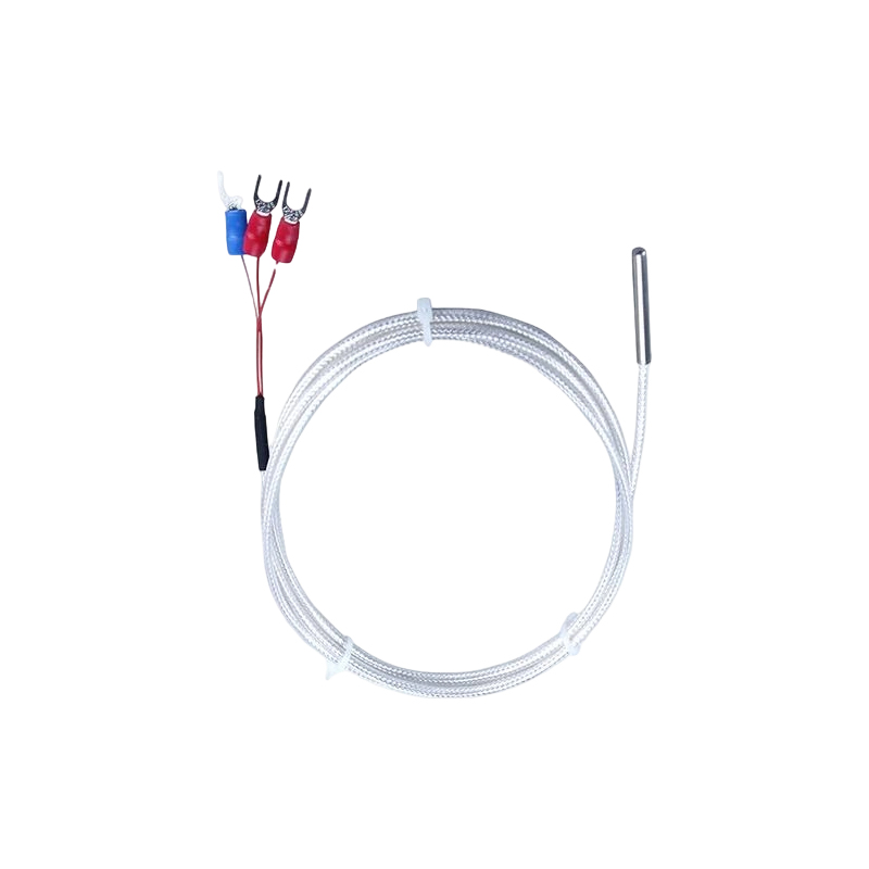 Sensor de temperatura industrial pt100 rtd, termistor de platina de 3 fios, sonda de termopar de 50mm