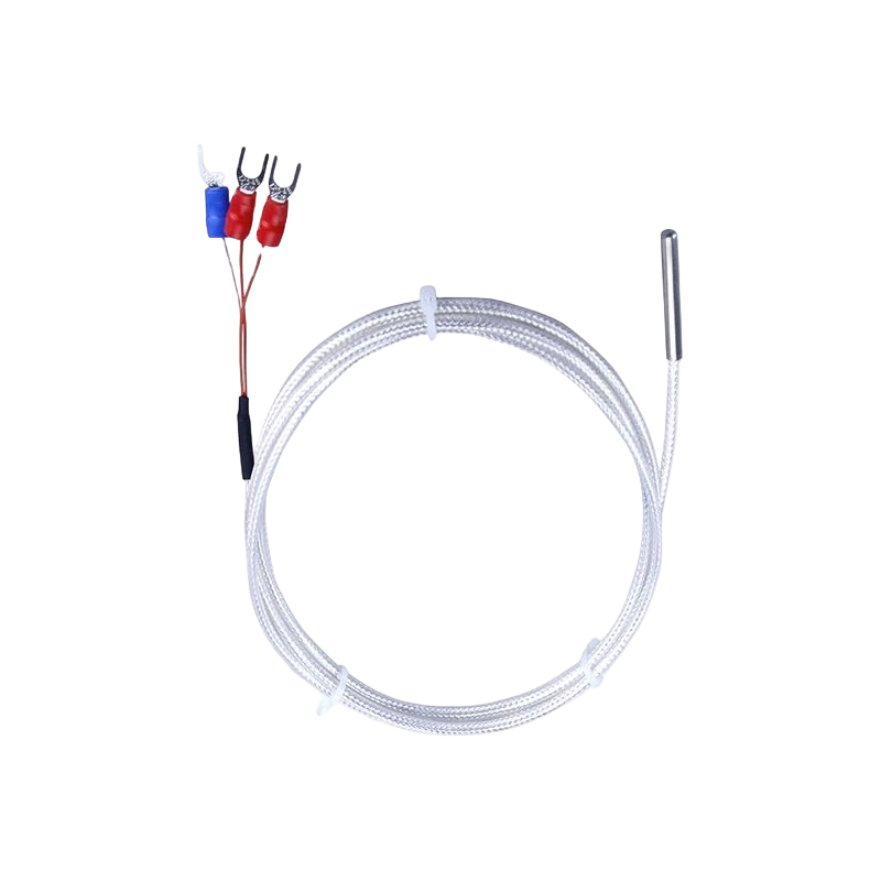 Sensor de temperatura industrial pt100 rtd, termistor de platina de 3 fios, sonda de termopar de 50mm