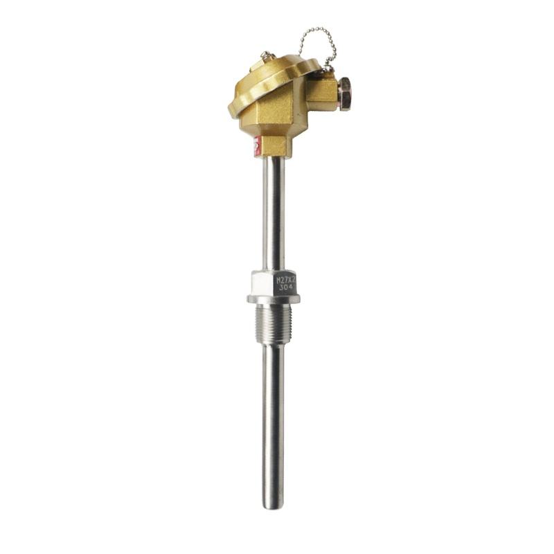 Termopar isolado, à prova d'água e resistente ao desgaste, material de aço inoxidável 1800°C Termopar tipo K PT100 Termopar de sonda tipo RTD