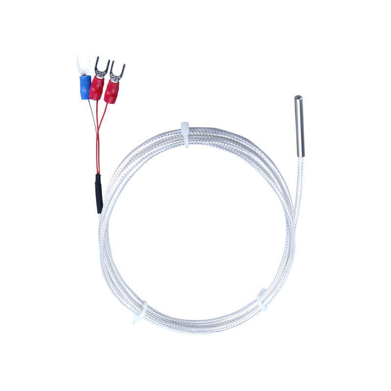 Sonda WZP-035 PT100 Cabo 5 × 35mm 1–20m Termômetro de resistência de platina RTD Sensor de temperatura anticorrosão à prova d'água resistente à corrosão