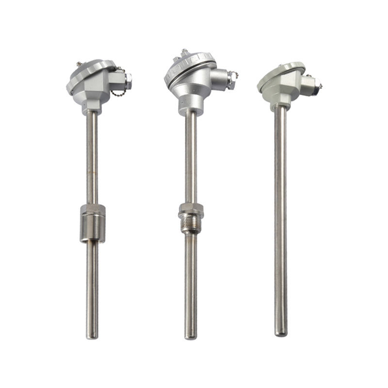 Termopar isolado, à prova d'água e resistente ao desgaste, material de aço inoxidável 1800°C Termopar tipo K PT100 Termopar de sonda tipo RTD