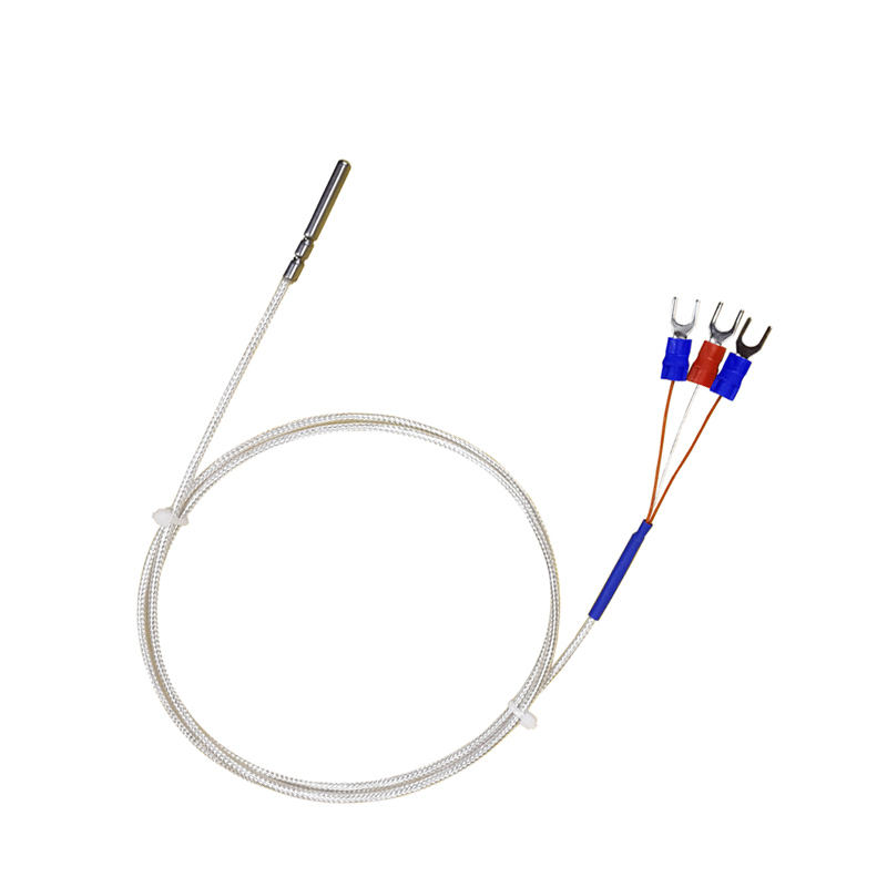 Sonda WZP-035 PT100 Cabo 5 × 35mm 1–20m Termômetro de resistência de platina RTD Sensor de temperatura anticorrosão à prova d'água resistente à corrosão
