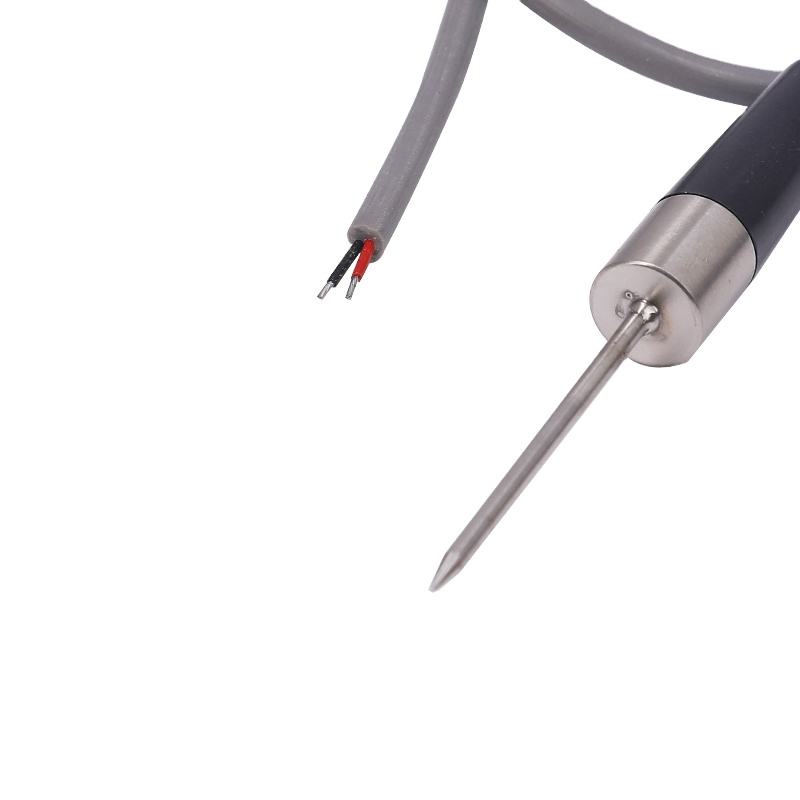 Sonda de 3mm de diâmetro, sensor de temperatura rtd pt100 de 3 fios, portátil, tipo k, termopar de 1 metro, sonda de agulha de aço inoxidável