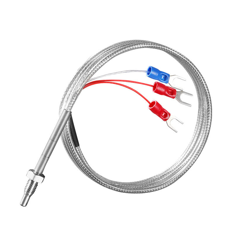 Sensor de temperatura compacto de nível industrial com montagem em parafuso de aço inoxidável Sonda PT100K (M6/M8) Termopar